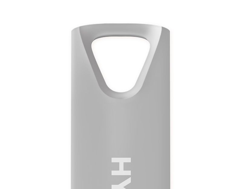 Hyundai Bravo Deluxe Keychain USB 2.0 Flash Drive 32GB Metal Silver - U2BK/32GAS