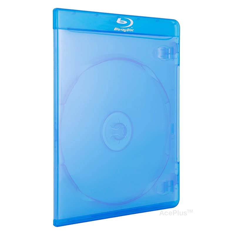 25 Pieces Bluray Replacement Case Slim 6mm Single with Wrap Around Sleeve Screen Printed Logo
