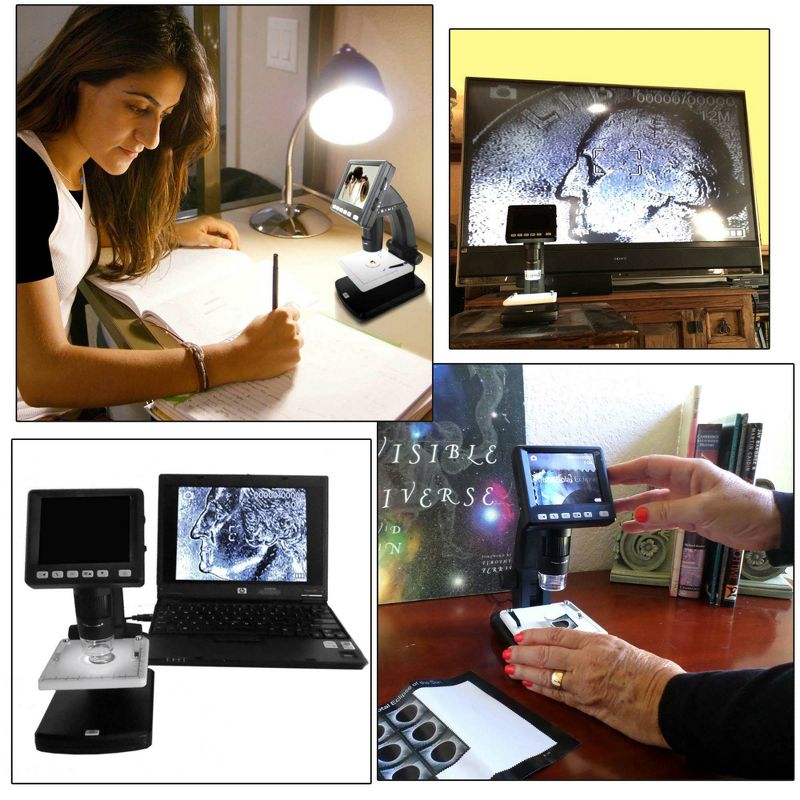 Cassini C-3DM 5MP LCD Digital Microscope - Black