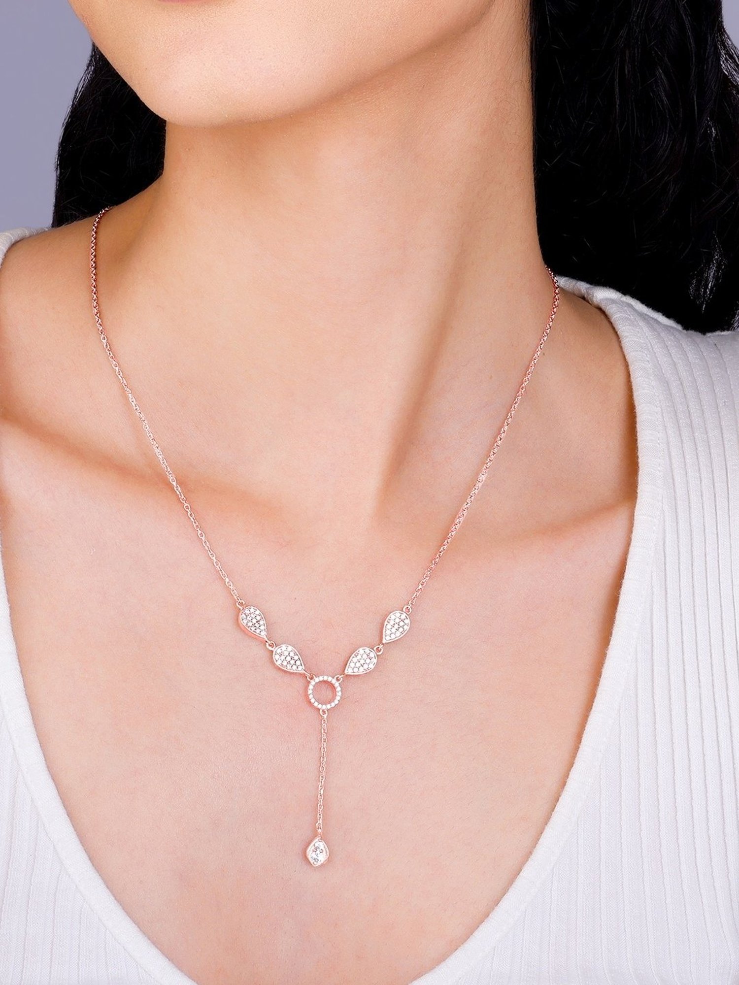 GIVA 92.5 Sterling Silver Double Infinity Love Necklace for Women