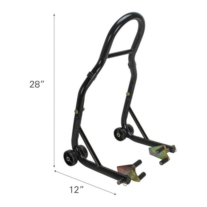 Extreme Max 5600.3211 Sport Bike Motorcycle Front and Rear Spool Style Fork Lift Stand for Repair and Storage