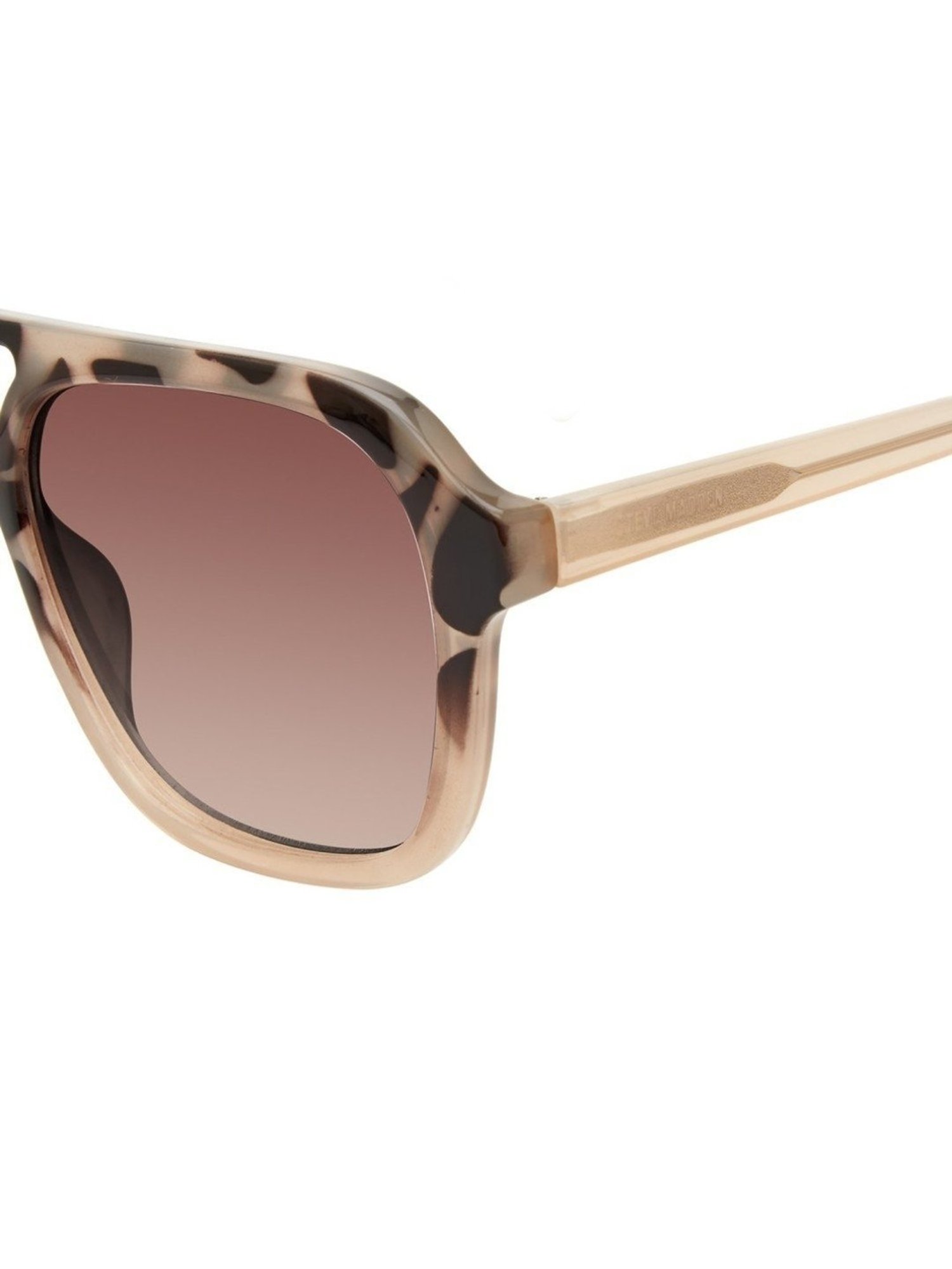 STEVE MADDEN Brown Square UV Protection Unisex Sunglasses