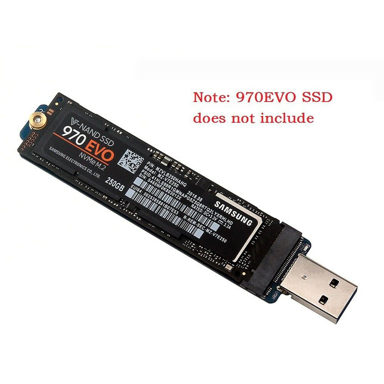 NVMe SSD to USB 3.0 Adapter Converter For PCIE M.2 2280 SSD External Drive