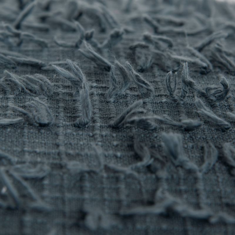 20"x20" Oversize Poly-Filled Solid Square Throw Pillow Slate Gray - Rizzy Home