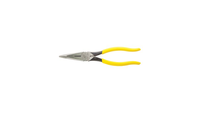KLEIN TOOLS D203-8 Pliers, Long Nose Side-Cutters, 8-Inch