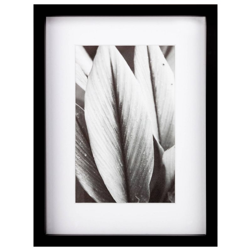 7pc Gallery Wall Frame Set with Decorative Art Prints and Hanging Template Black - Gallery Solutions