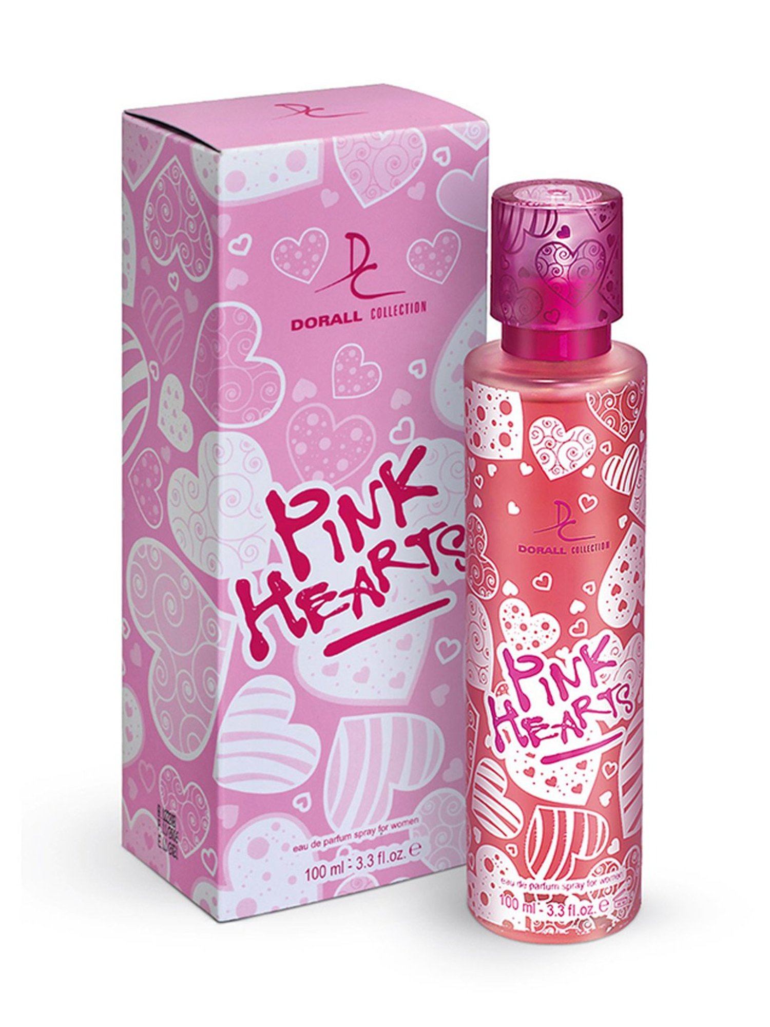 Dorall Collection Pink Hearts Eau de Parfum For Women - 100 ml