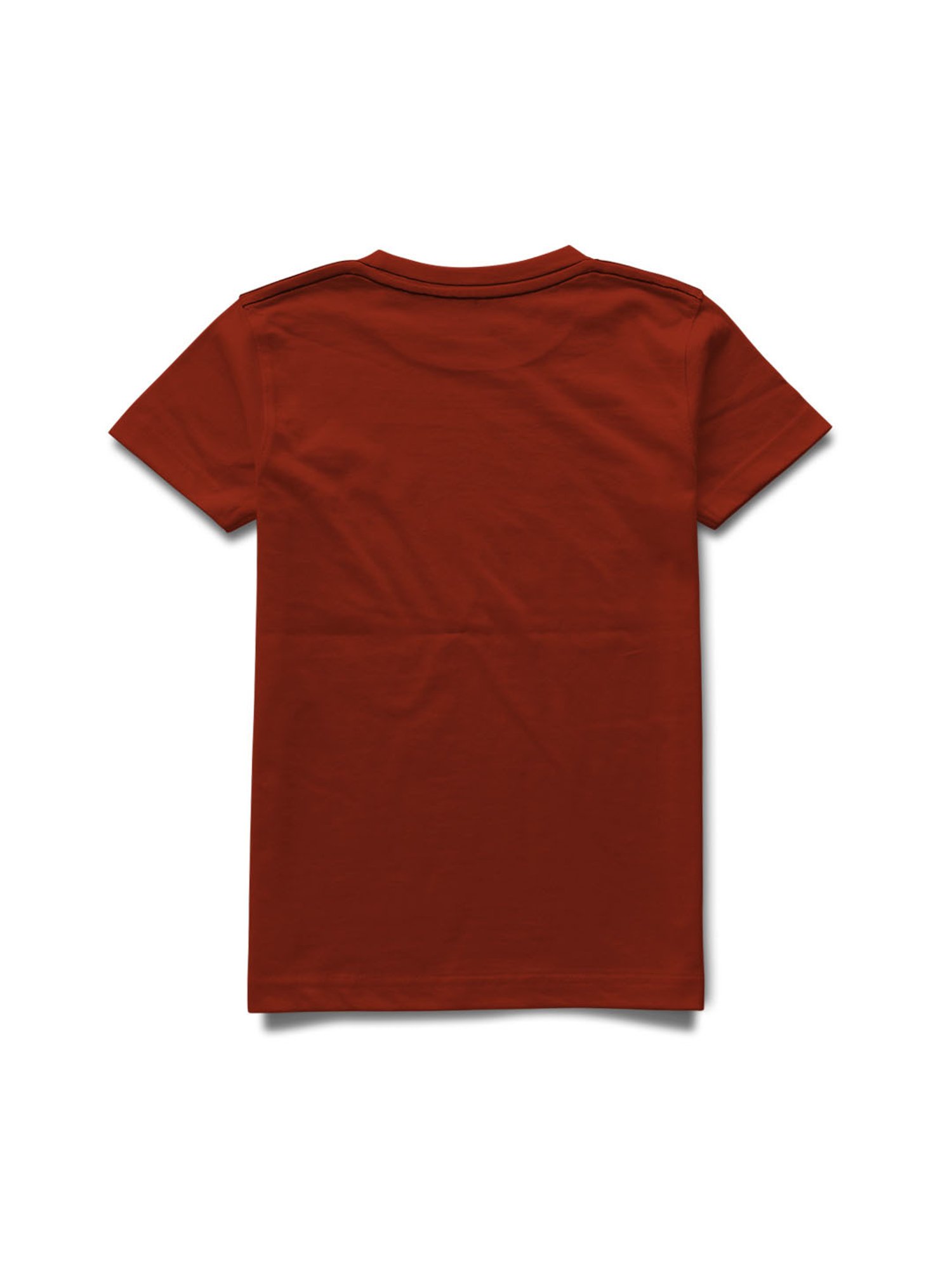 HELLCAT Sky Blue & Rust Printed T-Shirt (Pack Of 2)