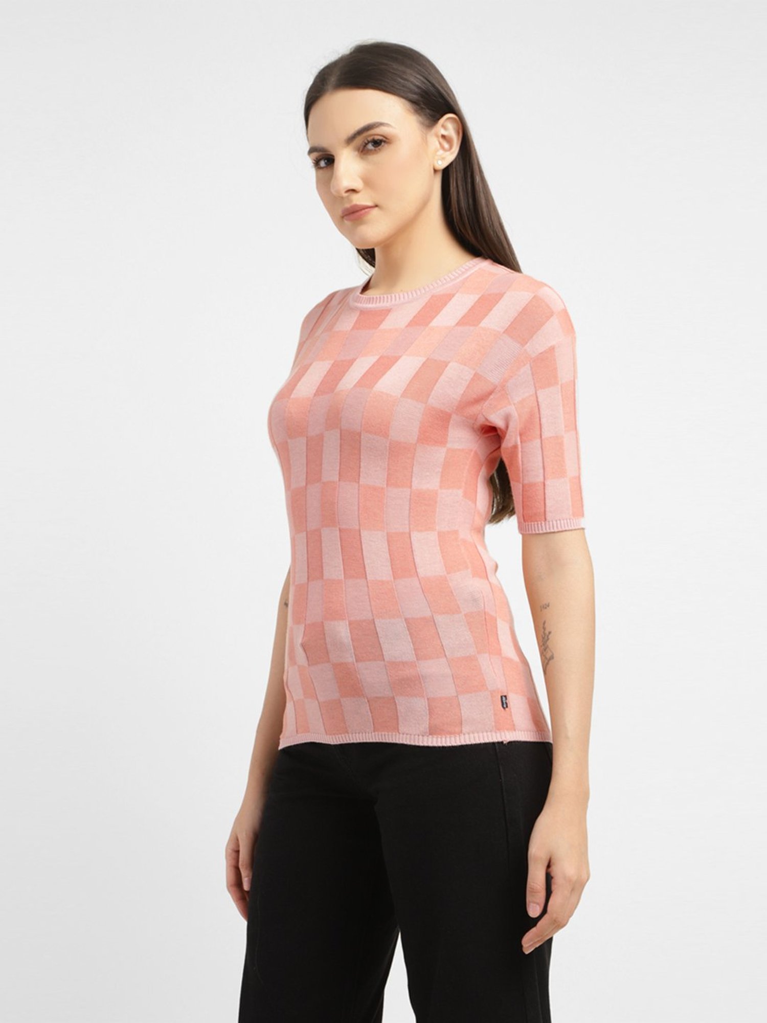 Levi's Peach Check T-Shirt