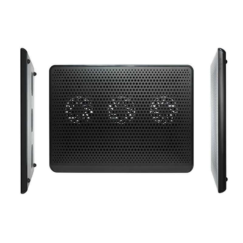 Laptop Chill Mat with USB port Dual Fans Prevents Overheating Rubber Grips Cooling Pad for up to 16Inch Laptop Black PA248U5