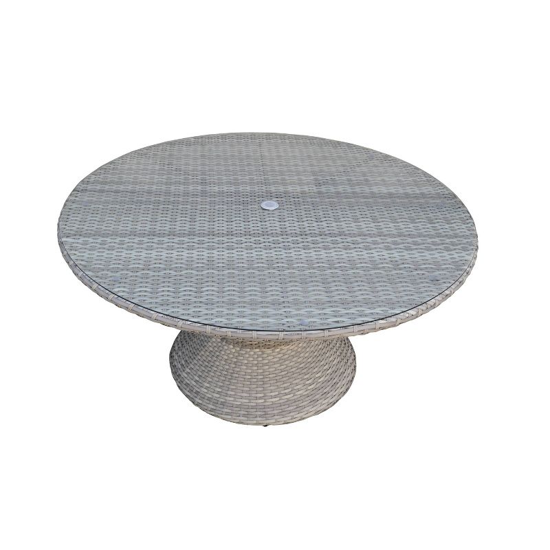 Fairmont 9pc Patio Dining Set - Tangerine - TK Classics