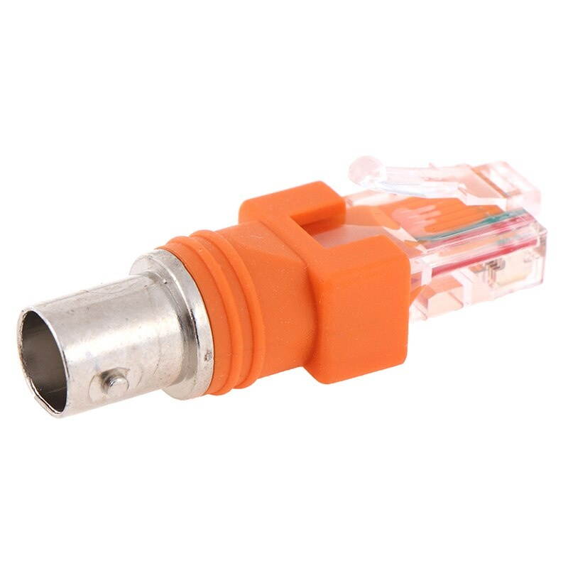 1pcs BNC Female to RJ45 Male Coaxial Coax Barrel Coupler Adapter RJ45 to RF Connector