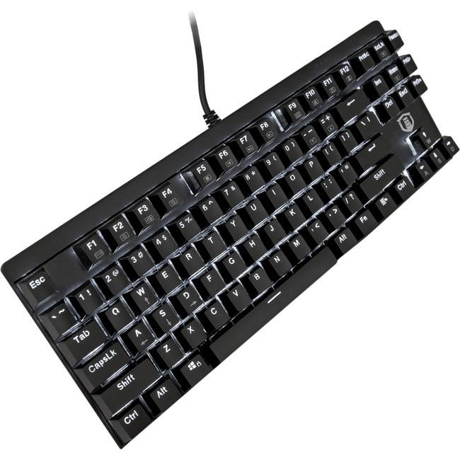 Plugable Compact TKL 87-Key Mechanical Keyboard with Red Linear Switches