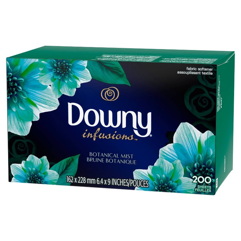Downy Infusions Refresh Birch Water & Botanicals Fabric Softener Dryer Sheets - 200ct