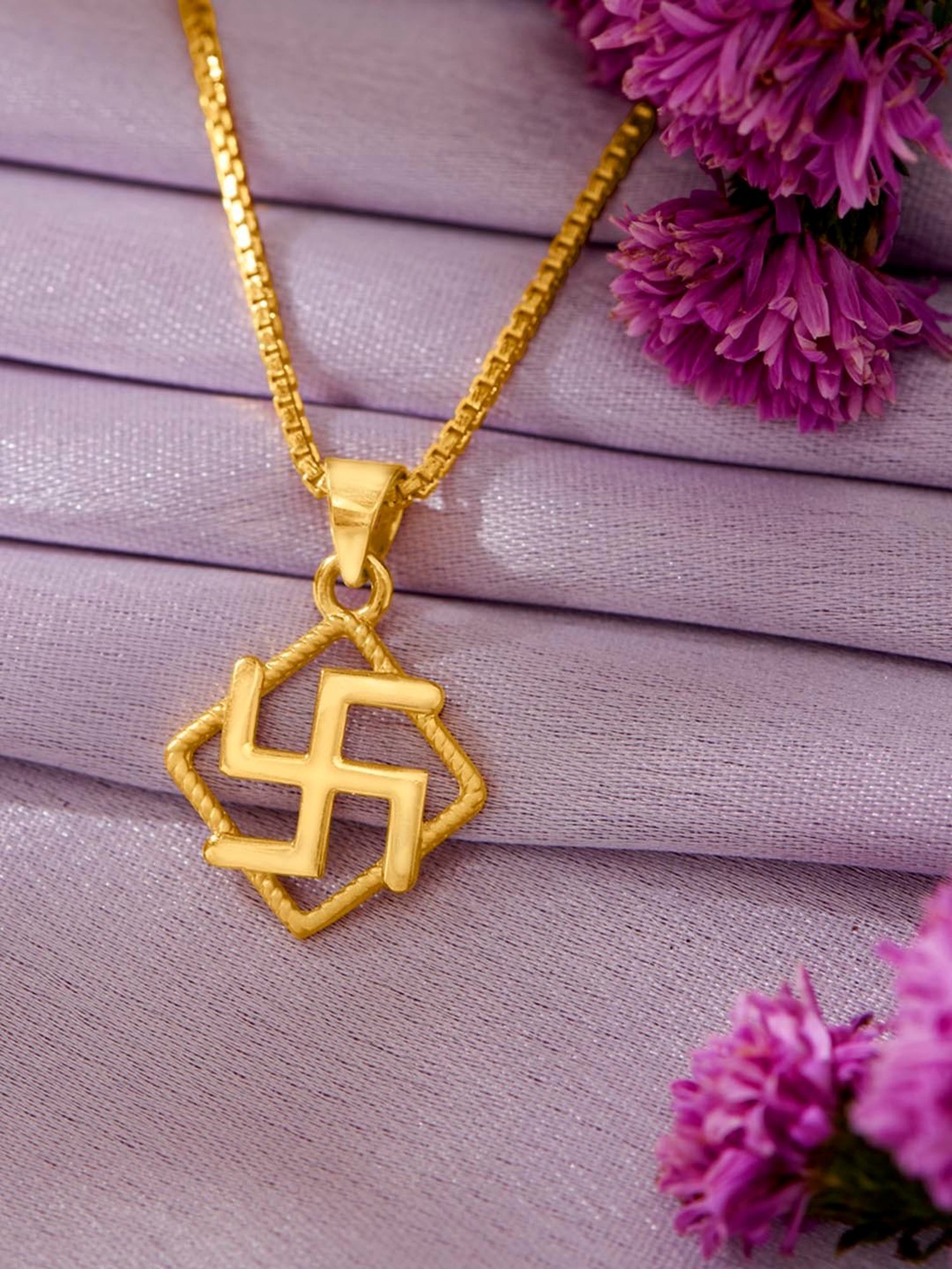 CKC Sacred Rudraksha Gold Pendant: Single Loop Elegance