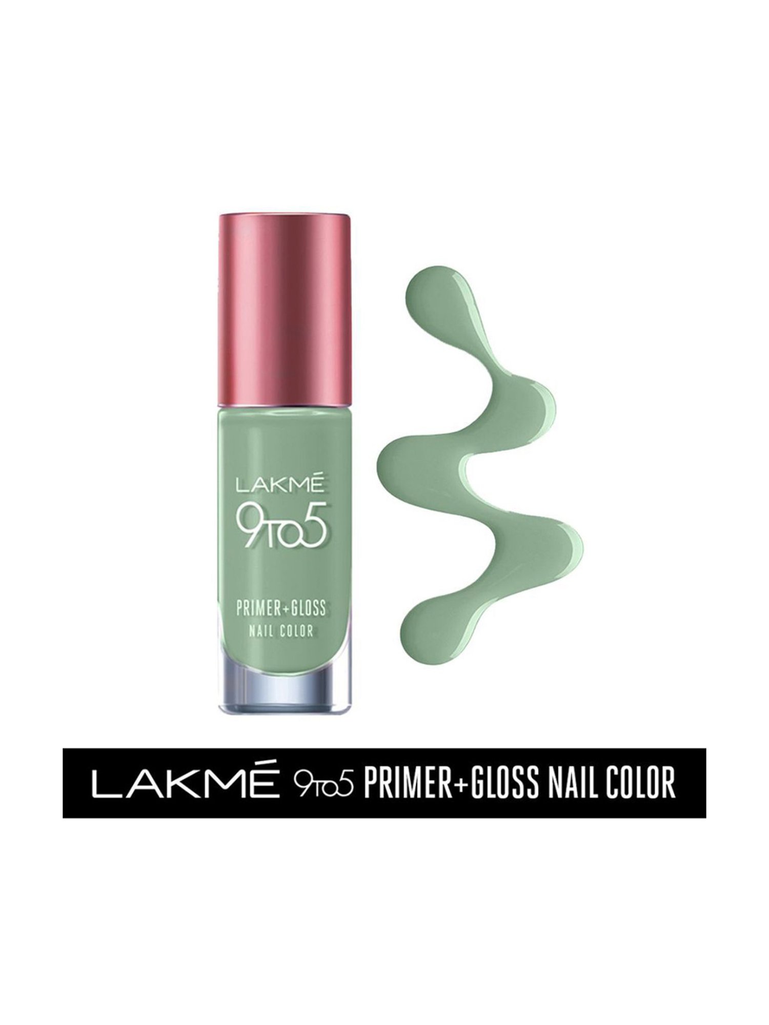 Lakme 9 to 5 Primer & Gloss Nail Colour Green Pistachio - 6 ml