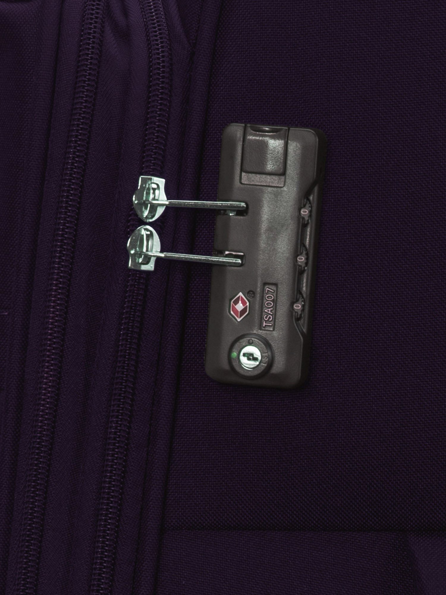 Carriall Purple & Beige 4 Wheel Large Soft Cabin Trolley Pack of 2 - 79 cm