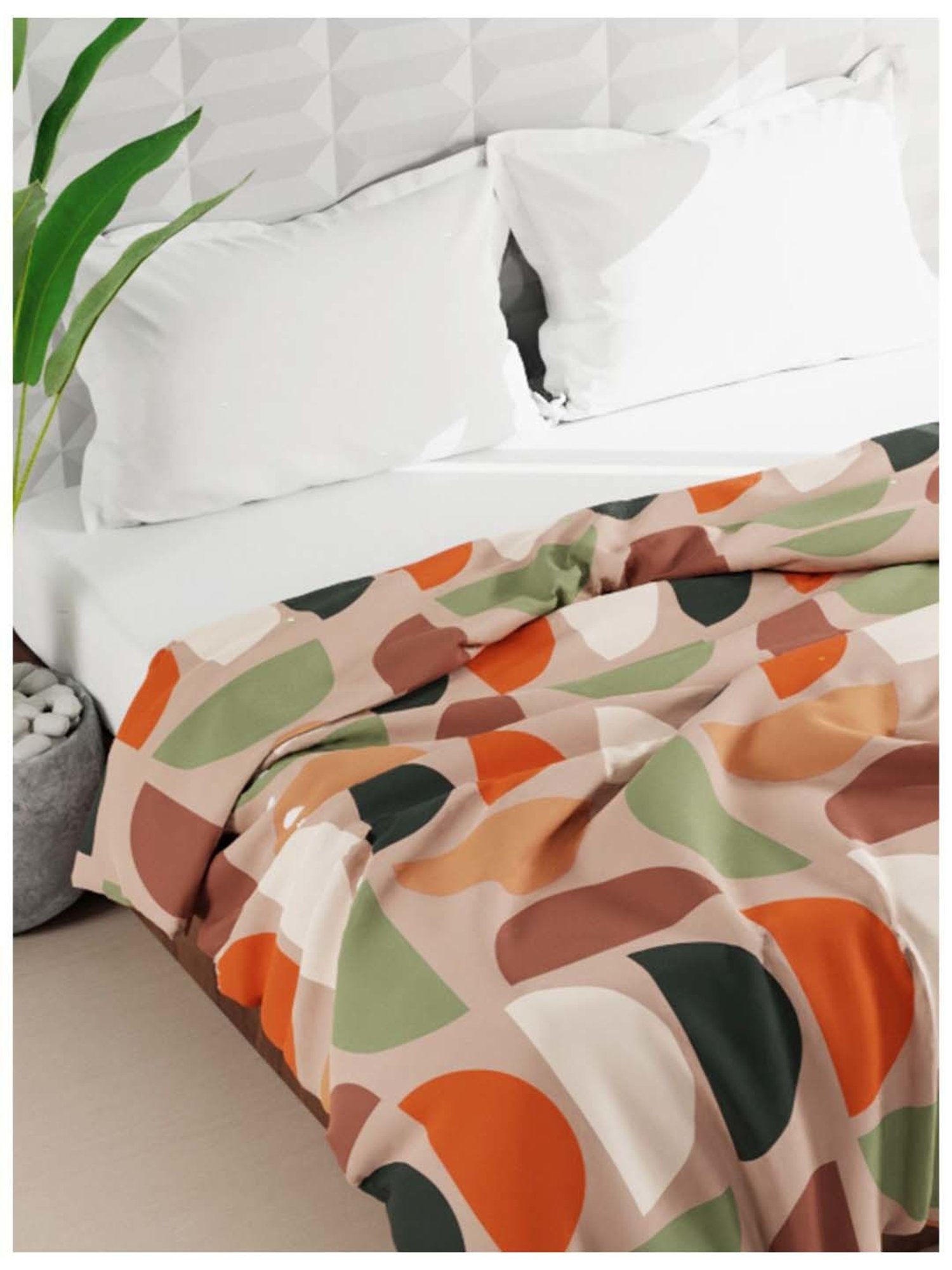 Bianca Rumba-Roll Brown Fibre 152 TC Double Comforter