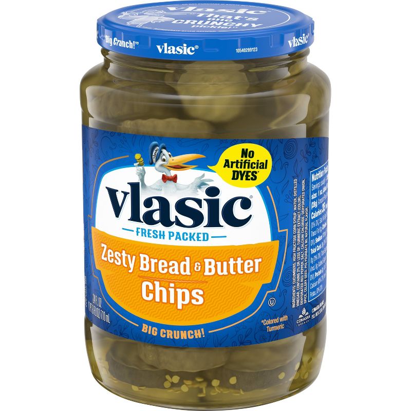 Vlasic Zesty Bread & Butter Pickle Chips - 24oz