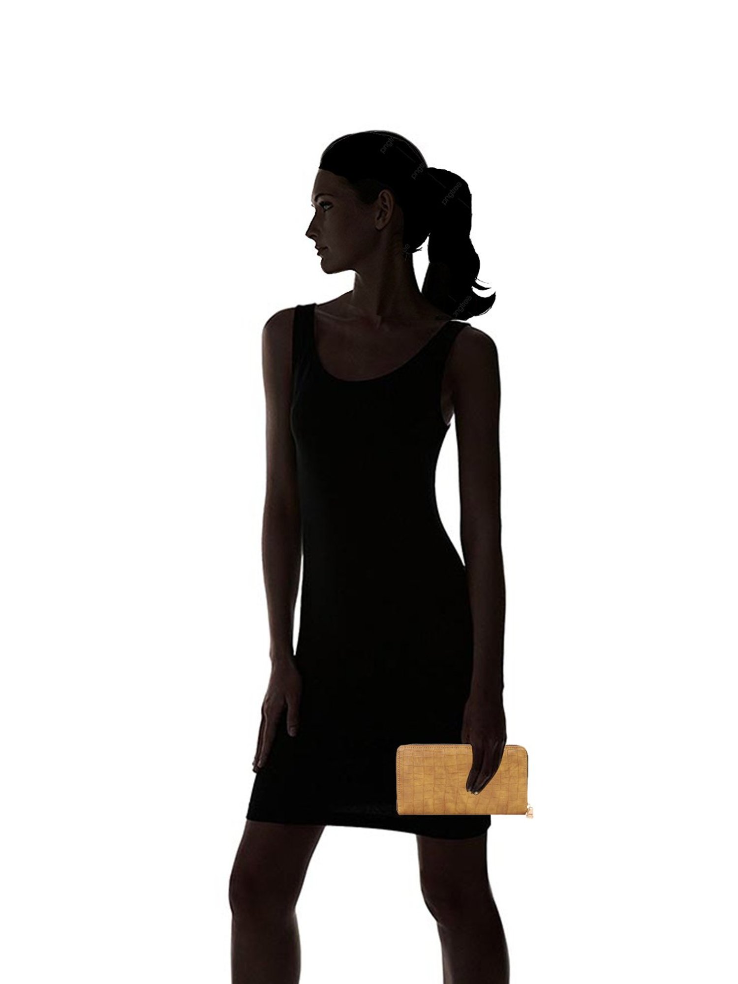 Bagsy Malone Tan Textured Zip Around Wallet for Women