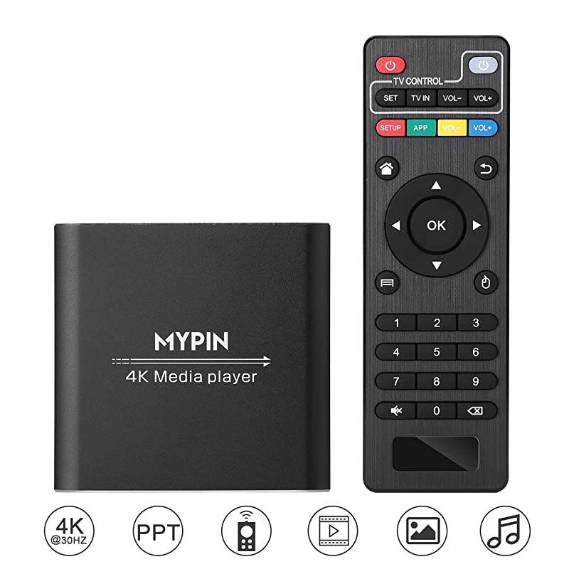 Media Player Digital HDMIAVCoaxial Out for MP4 PPT MKV AVI with Remote Control Read USB DrivesTF CardUSB MouseKeyboardHDMI up to 71 Surround Sound