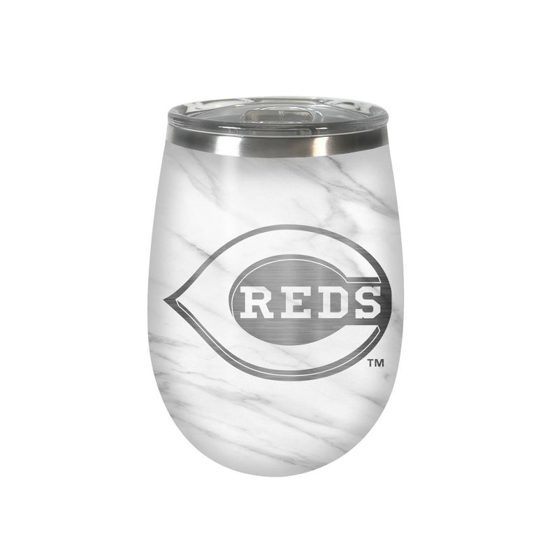MLB Cincinnati Reds 10oz Marble Wine Tumbler