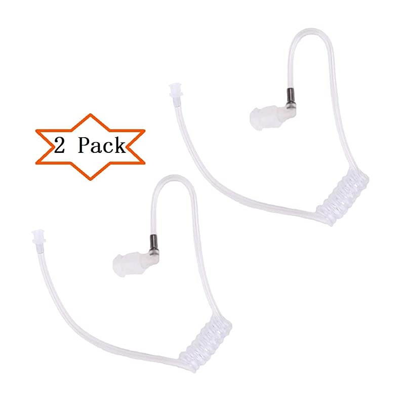 Replacement Acoustic Tube Compatible with Motorola Kenwood Baofeng Surveillance Kit Earpiece Headset with Connector 5 Packs