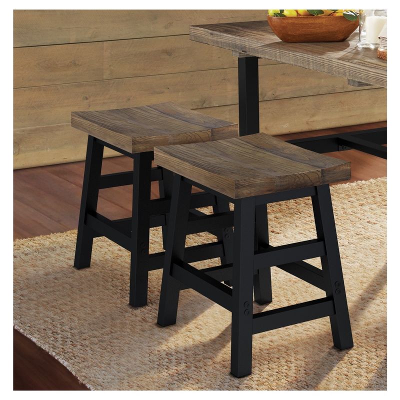 20" Counter Height Barstool Hardwood Brown - Alaterre Furniture