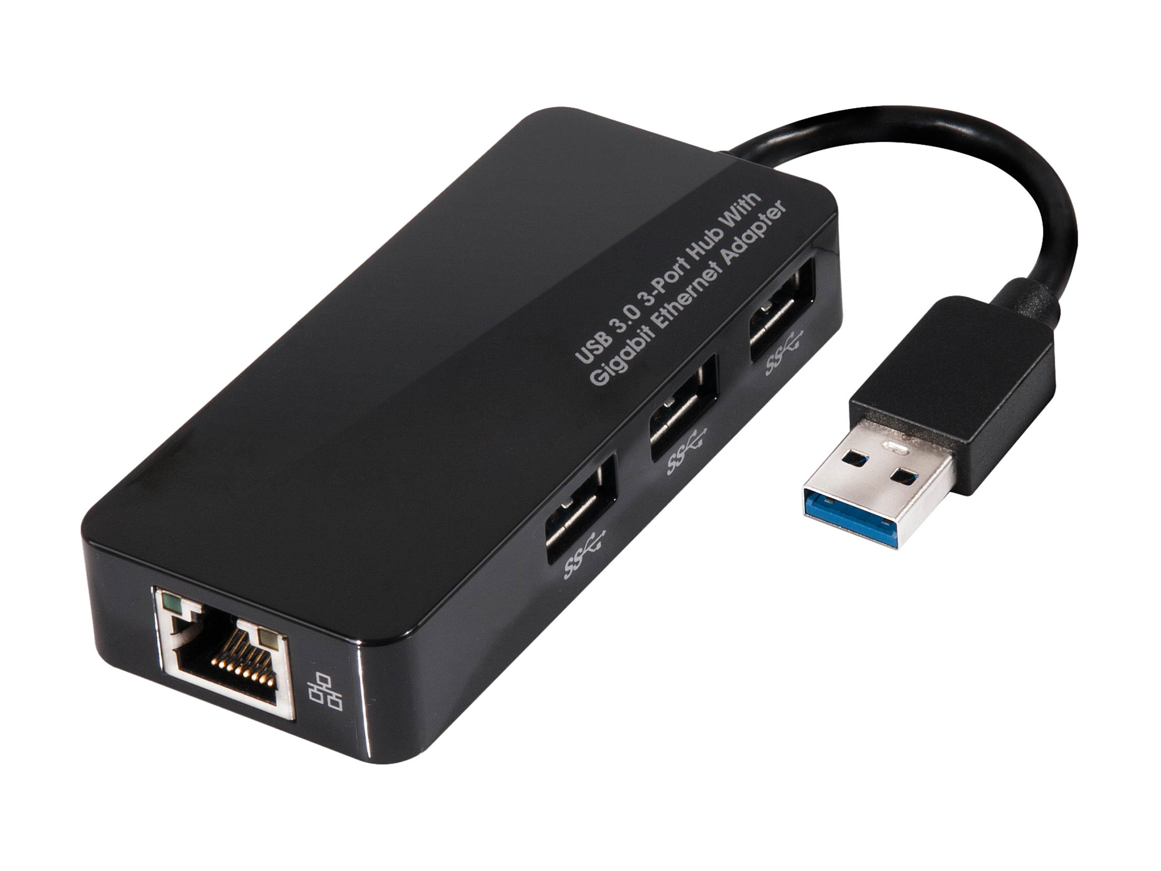 Club3D CSV-1430 USB 3.0 3-Port Hub with Gigabit Ethernet