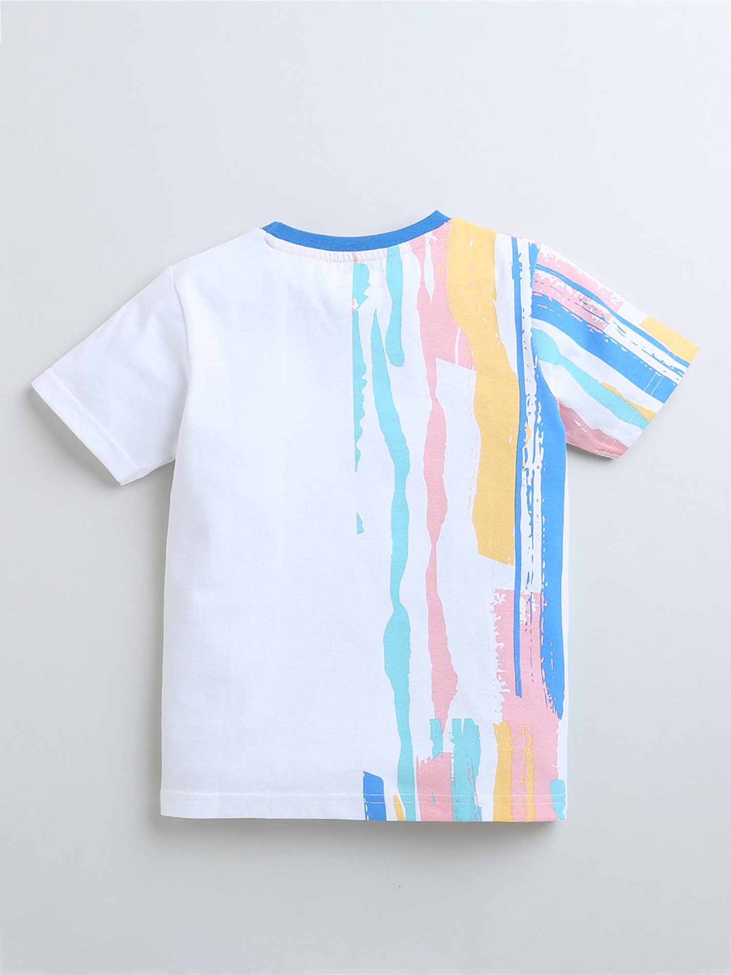 Bumzee Kids White Printed T-Shirt