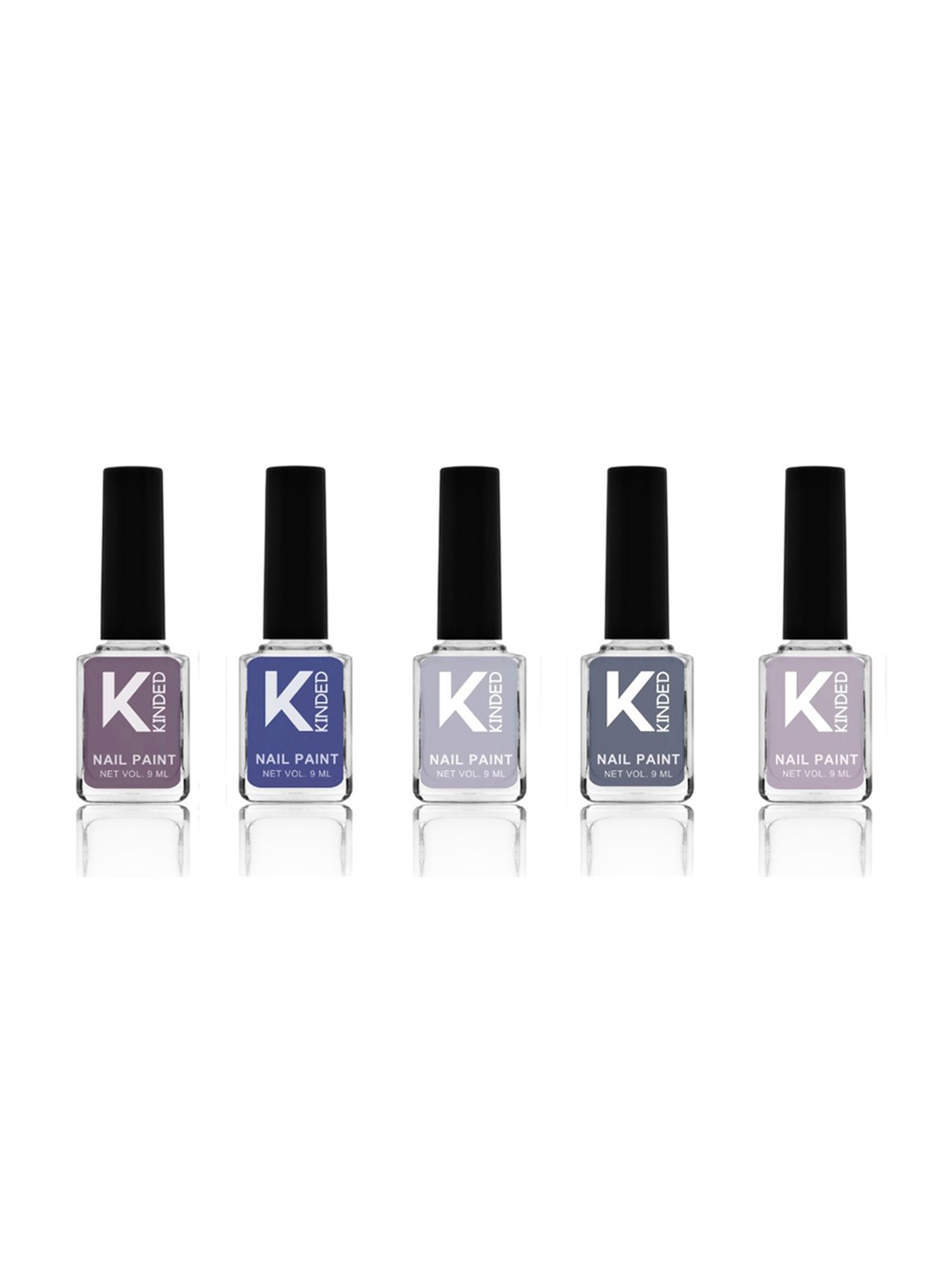 KINDED Pastel Shades Nail Paint - Pack of 5 (16 to 20)