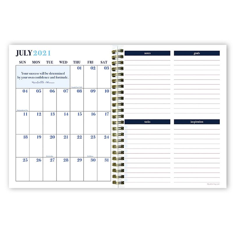 2021-22 Academic Planner 6" x 8" Believe Daily/Weekly/Monthly - The Time Factory