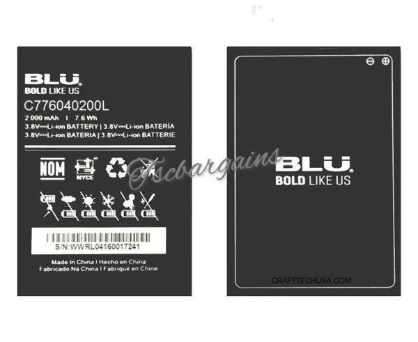 NEW GENUINE Li-Ion BATTERY FOR BLU NEO 5.0 N010 N010U N010U NO10L C776040200L