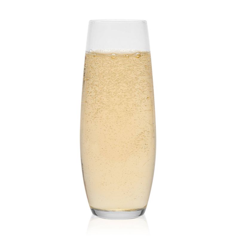 Libbey Stemless Flute Glasses 9.6oz - Set of 6
