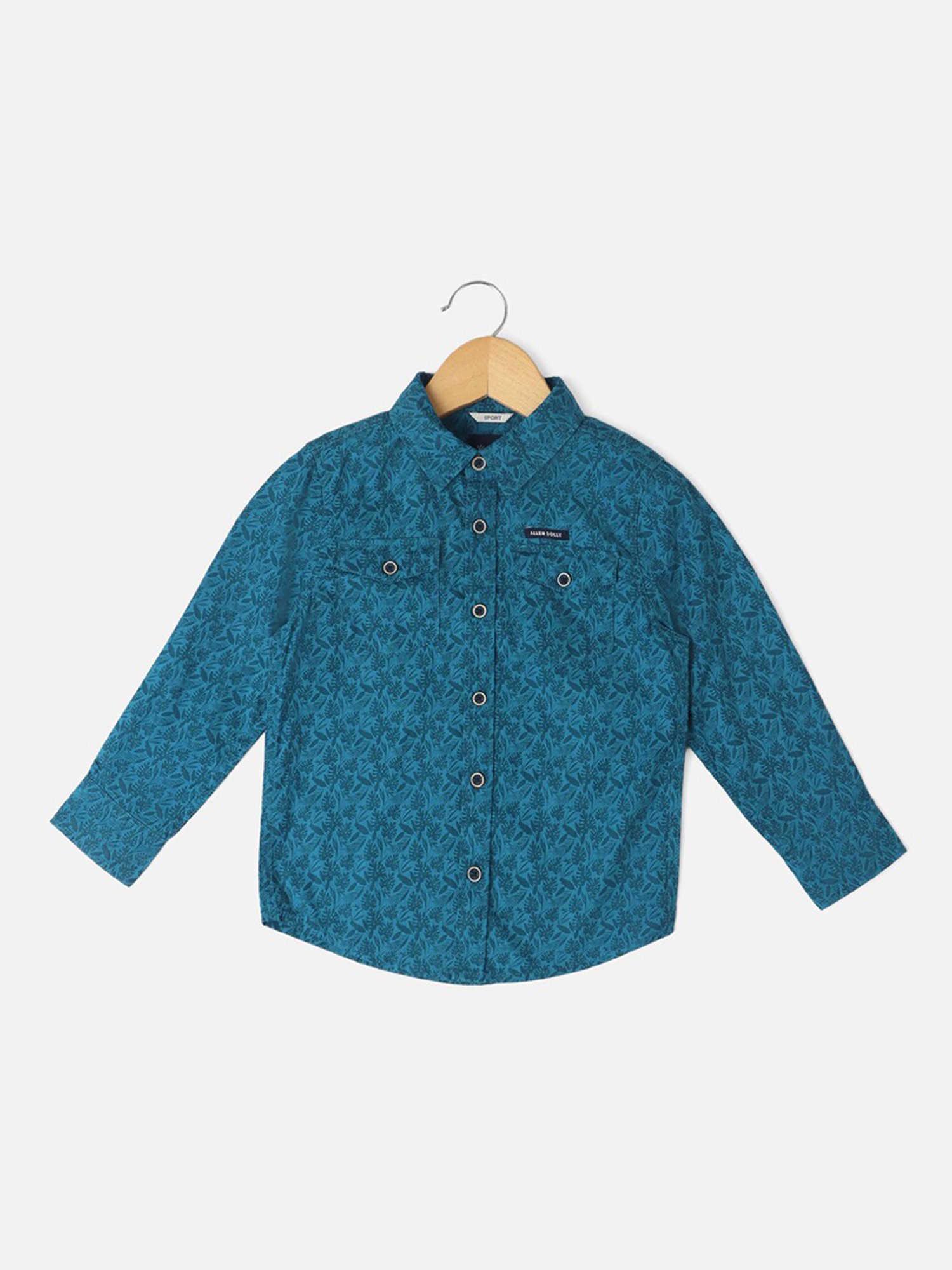 Allen Solly Junior Blue Printed Shirt