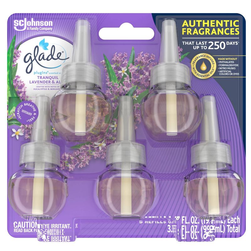 Glade Tranquil Lavender Aloe PlugIns Refill - 5ct
