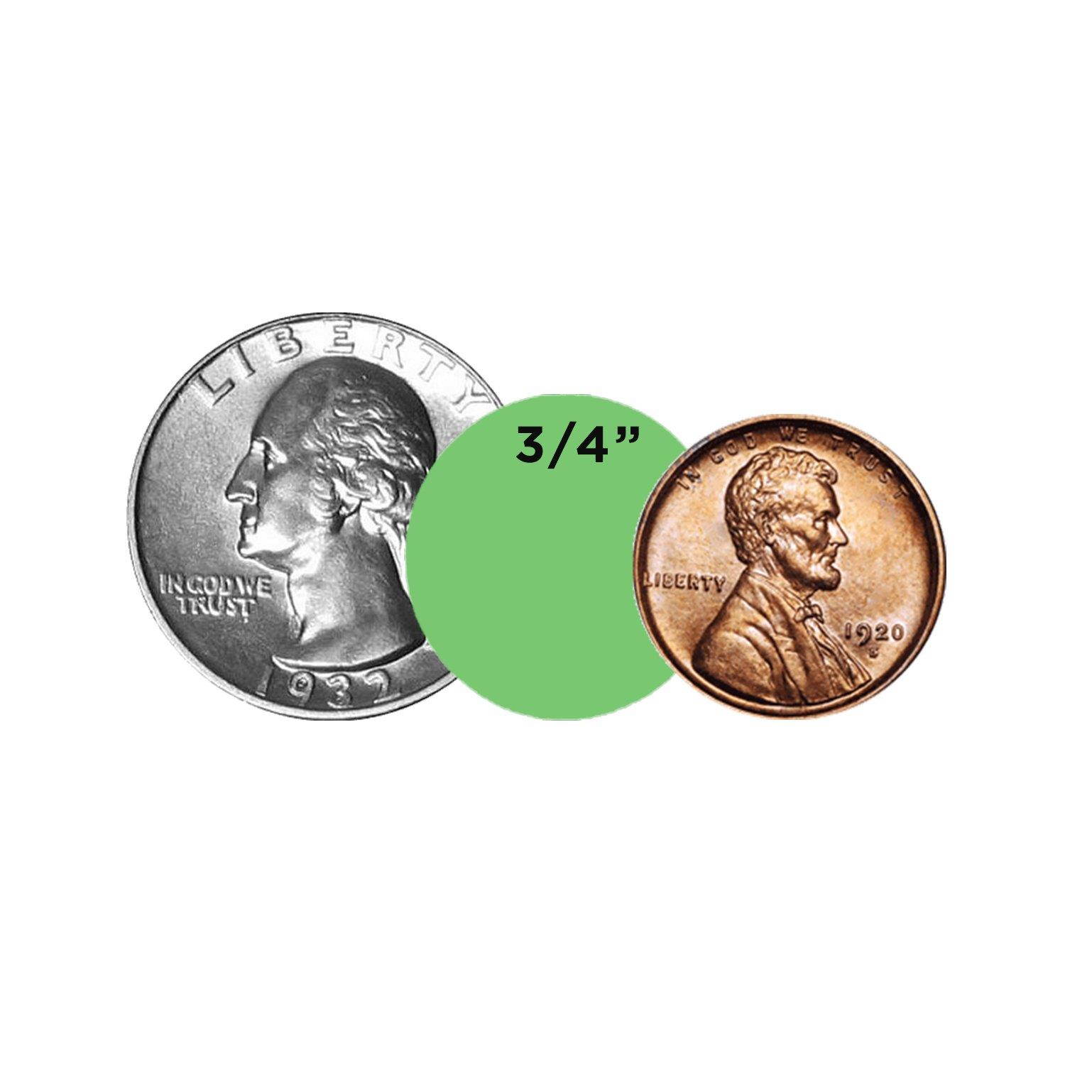 ChromaLabel 3/4 inch Color-Code Dot Labels | 1,000/Roll (Lime)