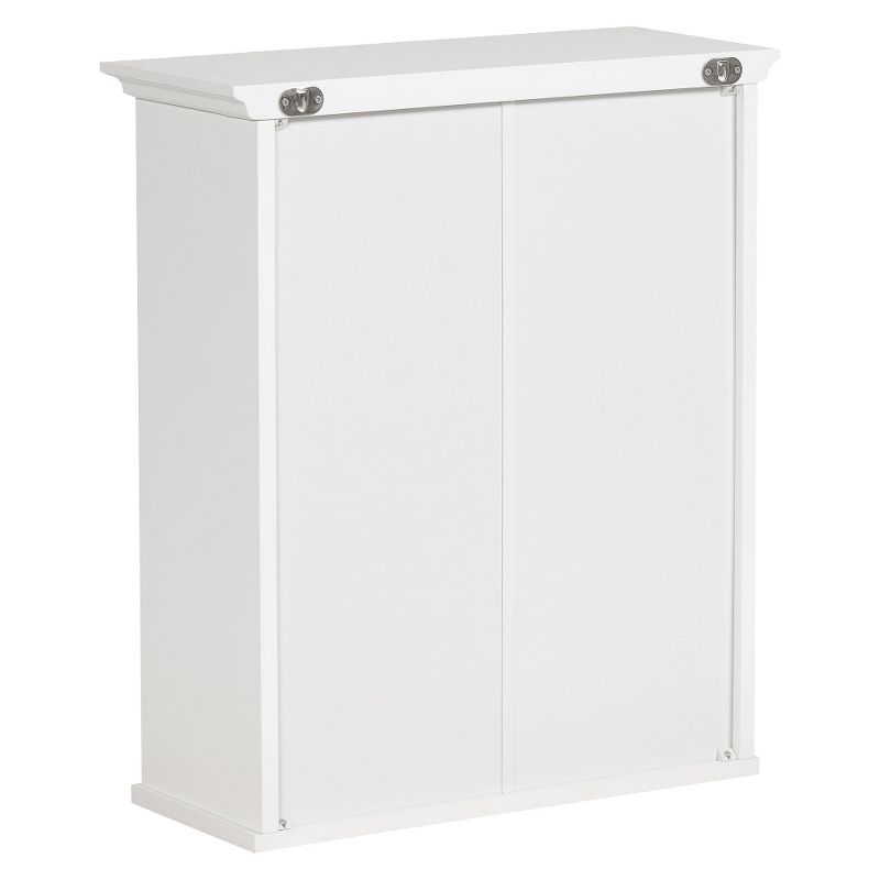 Symphony Wall Cabinet White - Elegant Home Fashions