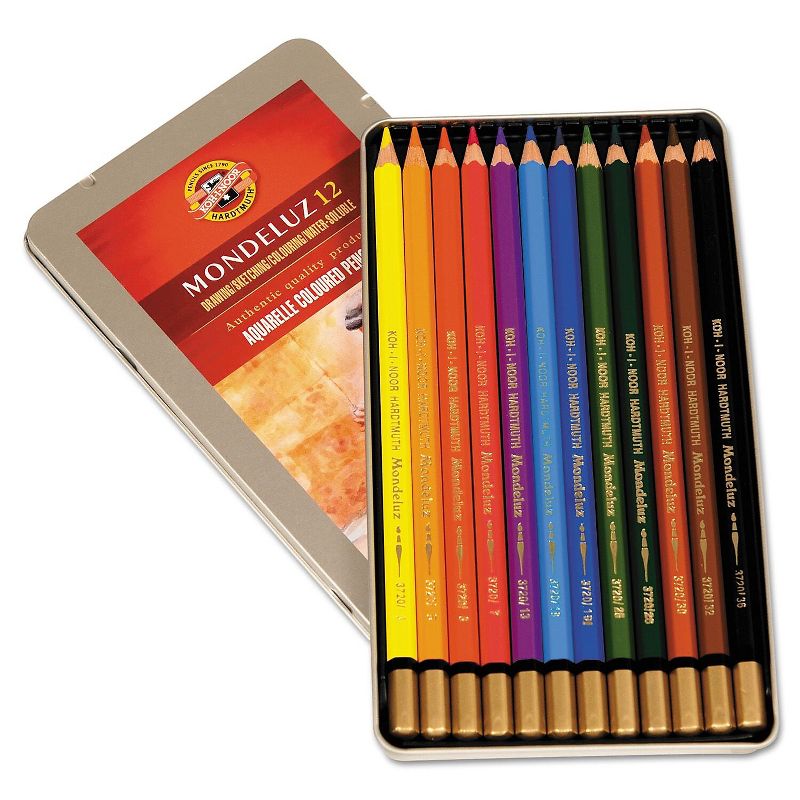 Koh-I-Noor Mondeluz Aquarelle Colored Pencils Assorted FA372212BC