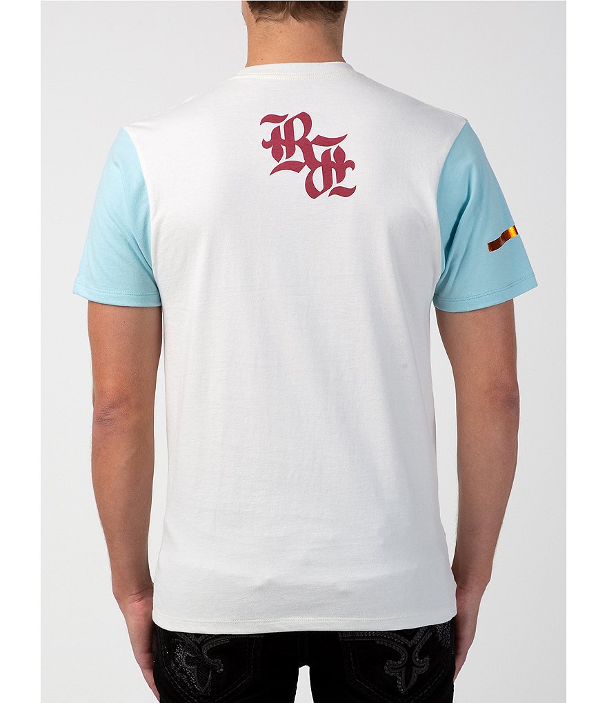 Rock Revival Short-Sleeve Colorblock Double #double;R#double; Logo T-Shirt