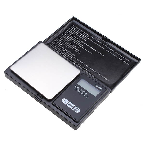 500g x 0.1 Gram Digital Portable Pocket Scale Jewelry / Cooking Scale