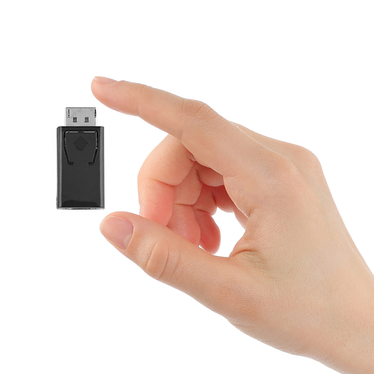 Black Display Port DP To HDMI Connector,Male to Female 1080P HD Converter  Adapter Video Audio Connector for HDTV PC etc.