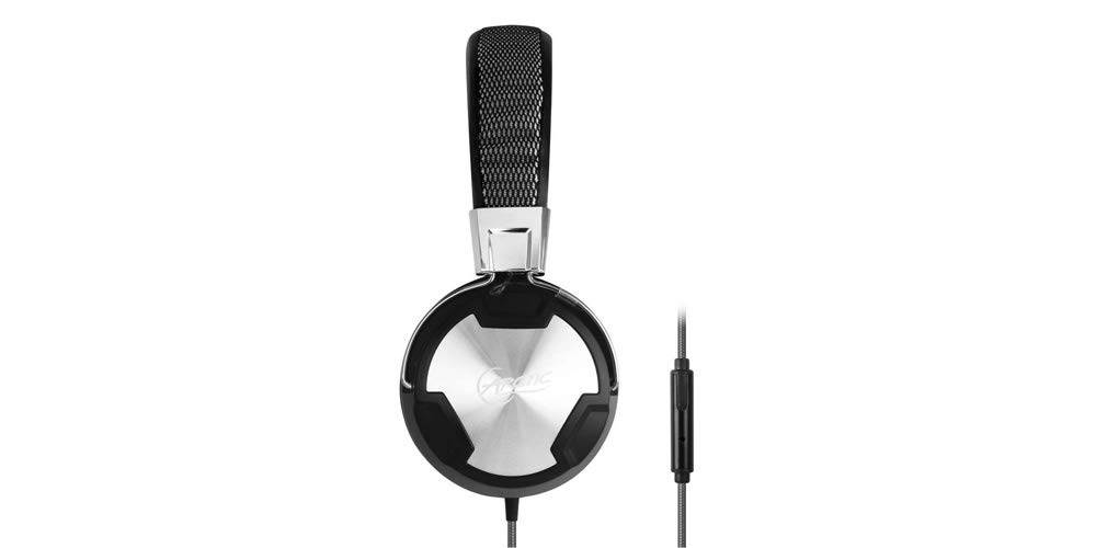 ARCTIC P614 Premium Wired Headphones/Headset In-Line-Mic and Enhanced Neodymium Drivers, for Apple iPhone & Samsung or LG Tablets and Smartphones - 30 Hours Playback Time - Black