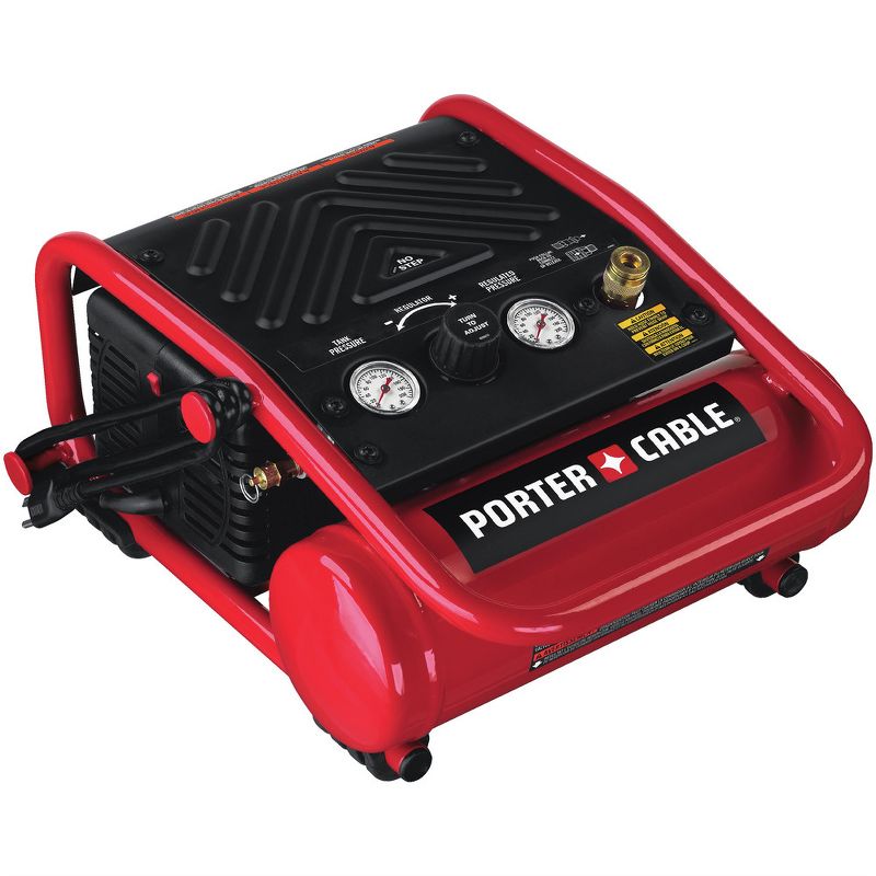Porter-Cable C1010R 0.3 HP 1 Gallon Oil-Free Hand Carry Compressor