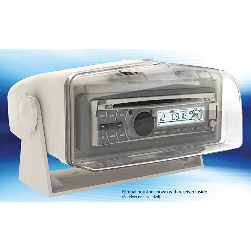 MH200 Transparent Marine Waterproof Radio Housing Unit Single DIN