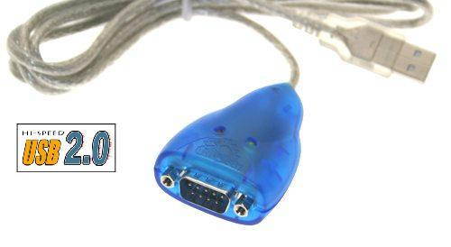 USBGear 6ft. USB to RS232 Converter for Windows 7 (32/64bit) FTDI CHIP RX/TX LED