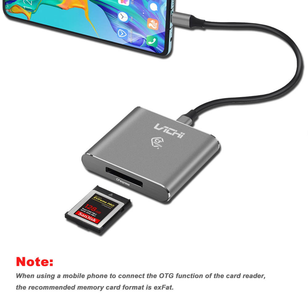 Multifunctional XQD Card Reader up to 5Gbps Suitable for WinXP/Vista/8/8.1