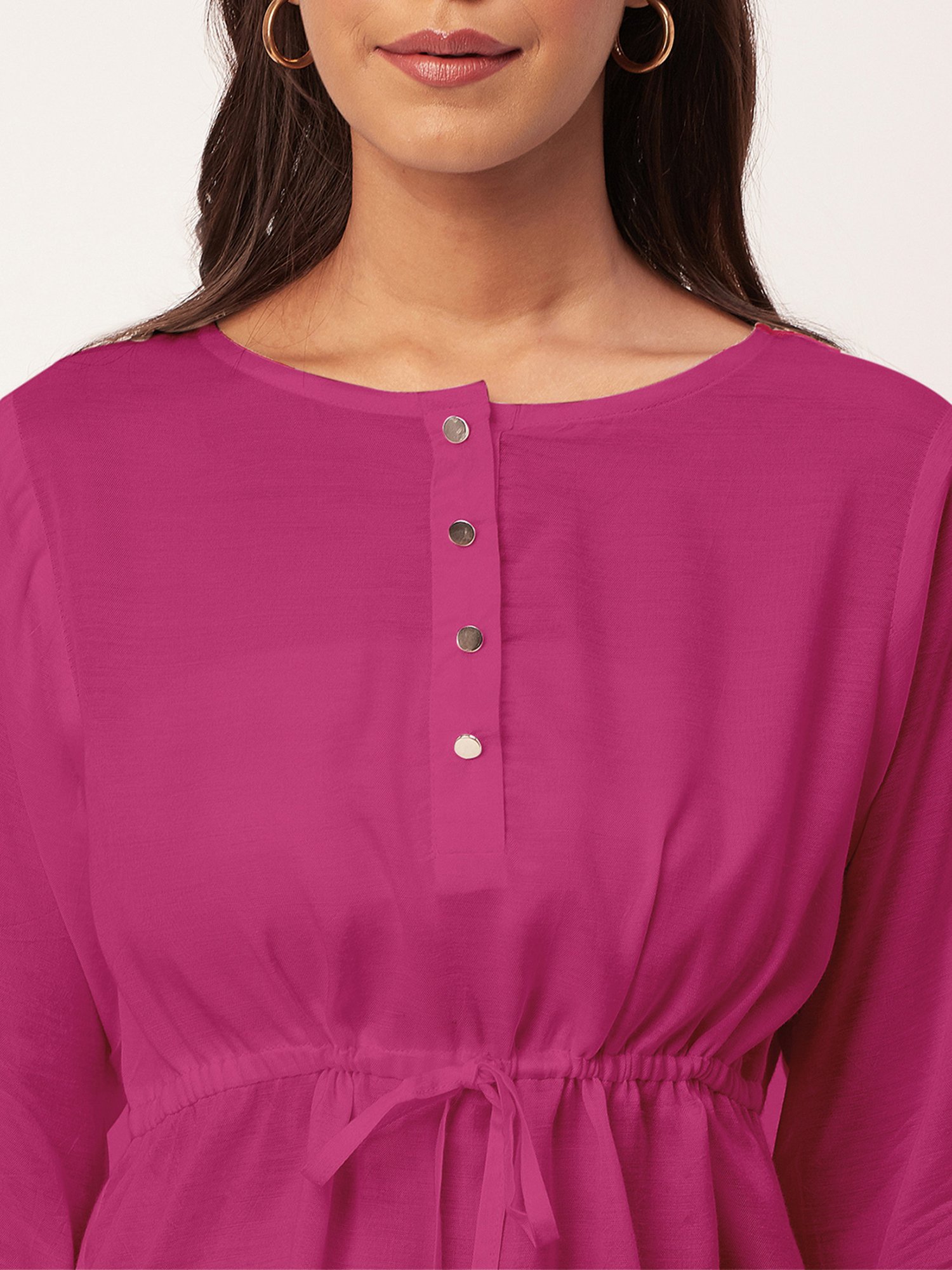 Moomaya Magenta Regular Fit Top