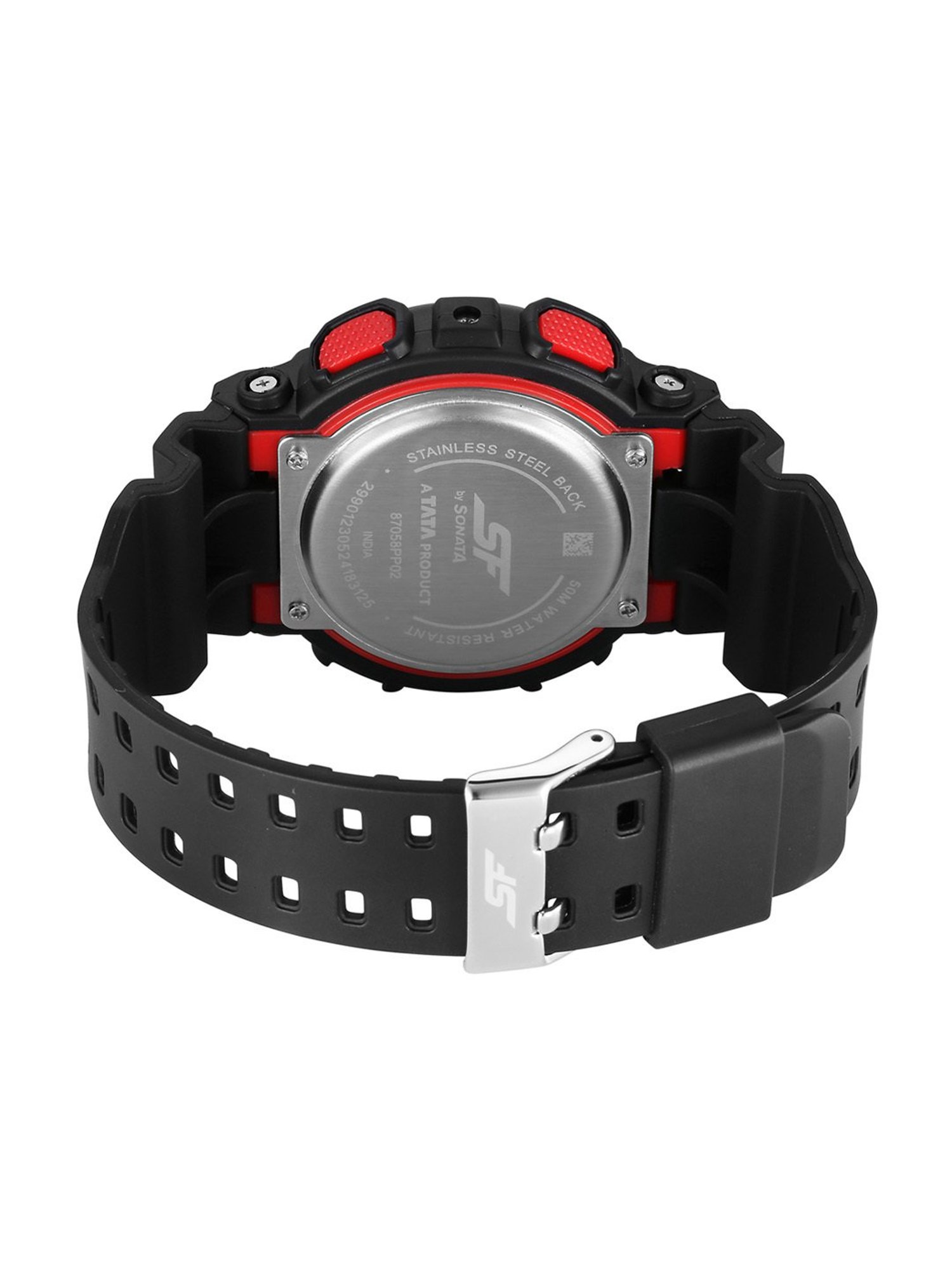 Sonata Fiber 87058PP02 SF Vigour Analog-Digital Unisex Watch