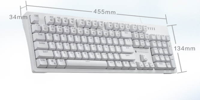 Thunderobot KG3104R Polar night  black   red Switch 104 keys Mechanical Gaming Keyboard  All Keys without Conflict